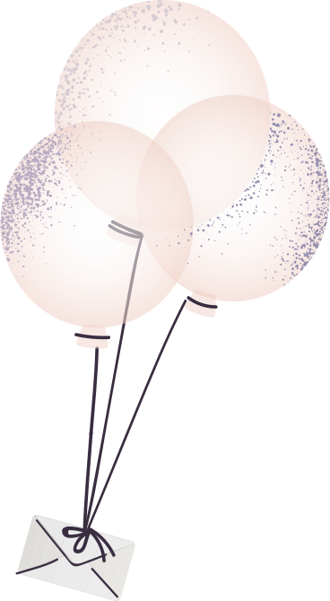 letter on balloons PNG, SVG