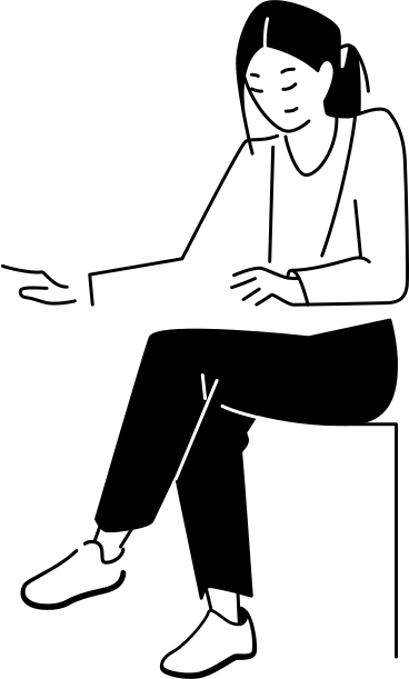 femme assise PNG, SVG