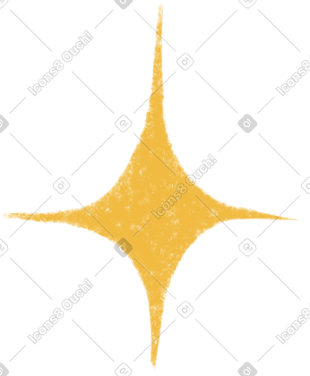 Little yellow star PNG, SVG