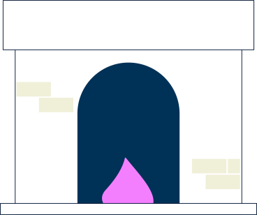 fireplace PNG, SVG