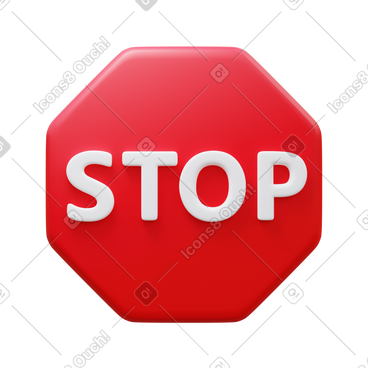 Stop sign PNG, SVG