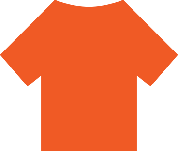 orange t-shirt PNG, SVG
