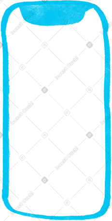 blue smartphone PNG, SVG