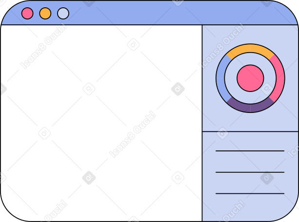 graphic editor window Illustration in PNG, SVG