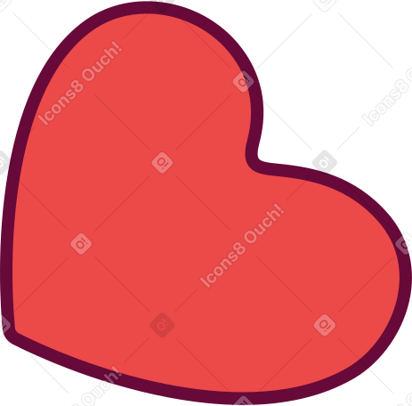red heart Illustration in PNG, SVG