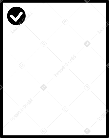 column with completed cards PNG, SVG