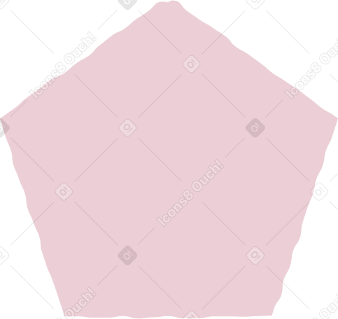 pentagon pink Illustration in PNG, SVG