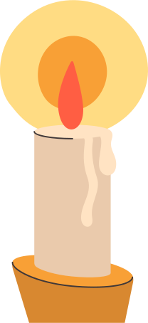 ろうそくを燃やす のpngとsvgでのイラスト