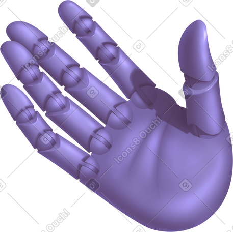 purple hand PNG, SVG