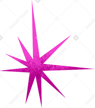 pink decorative star PNG、SVG