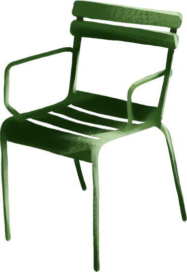 Green chair PNG、SVG