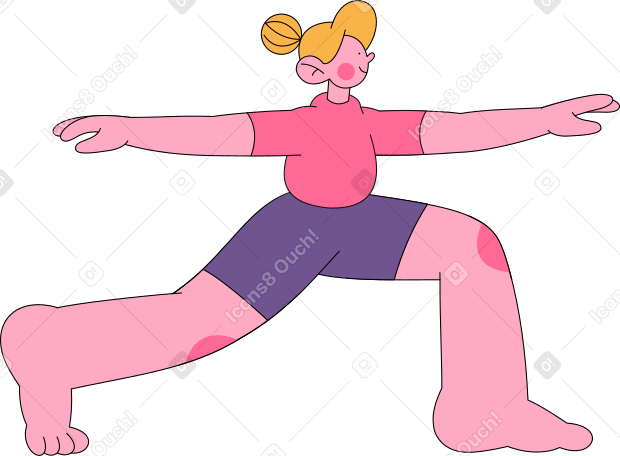 chica de yoga PNG, SVG