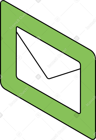 рамка с конвертом в PNG, SVG