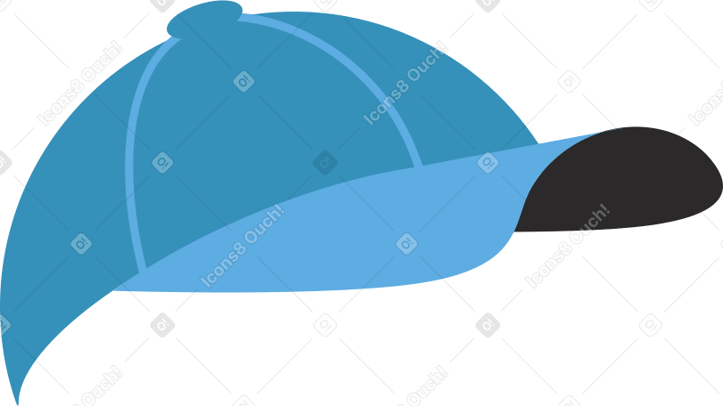 синяя бейсболка в PNG, SVG