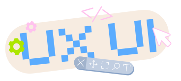 Ux/ui-beschriftung mit cursor, zahnrädern und symbolleistentext PNG, SVG