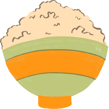 bowl of rice PNG, SVG