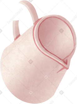 pastel pink milk jug PNG, SVG
