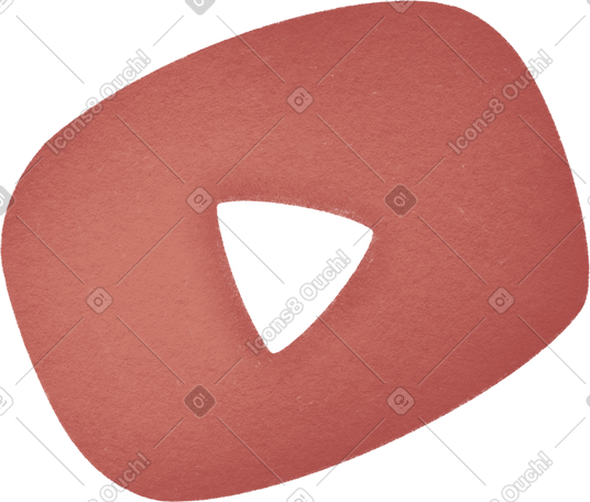 red button youtube PNG, SVG