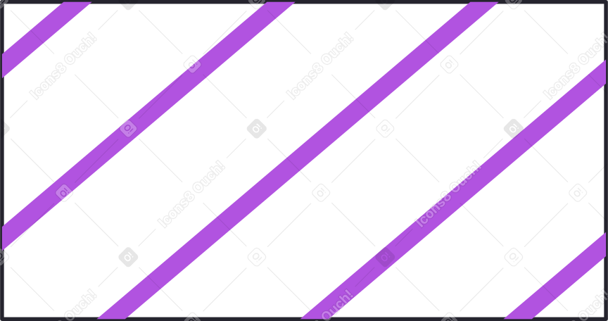 white gift with dark purple stripes Illustration in PNG, SVG