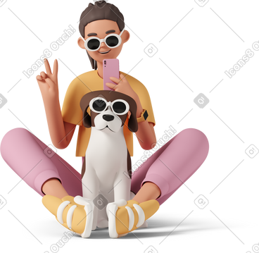 Иллюстрации в стиле 3D Casual life в PNG и SVG