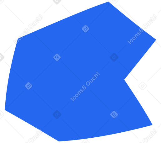 polygon blue PNG, SVG
