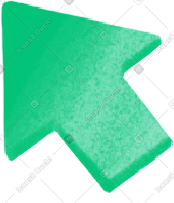 Green little arrow PNG, SVG