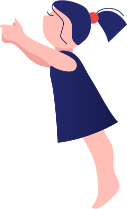 girl punching clipart