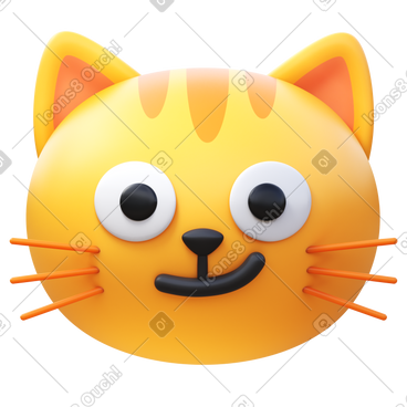 Cat with wry smile PNG, SVG