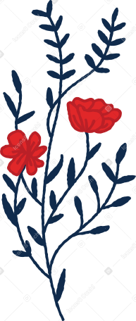 floral Illustration in PNG, SVG