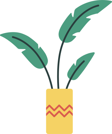 Potted palm tree PNG, SVG