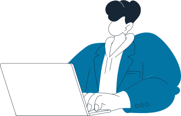mann in jacke und hoodie mit laptop PNG, SVG