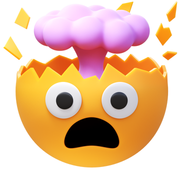 exploding head PNG, SVG