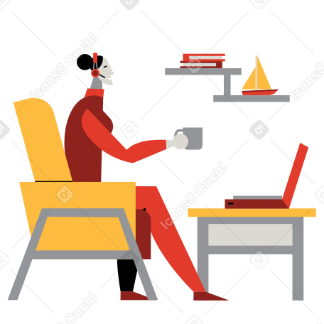 Working meeting Illustration in PNG, SVG