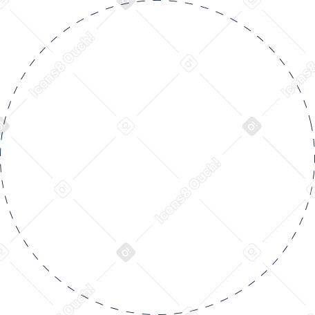 círculo pontilhado PNG, SVG