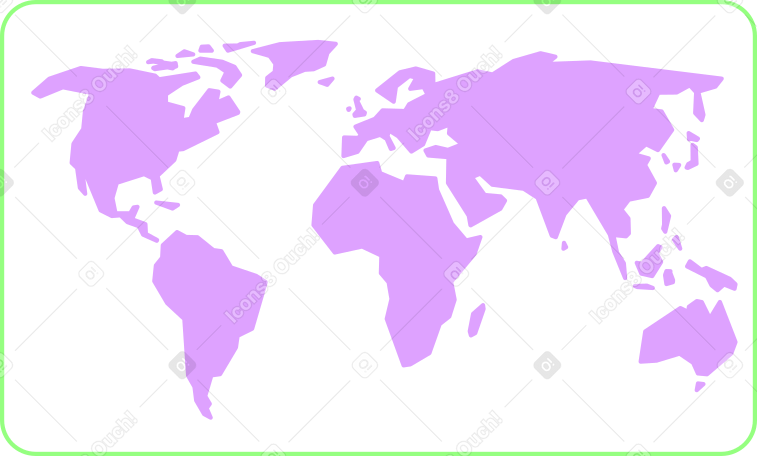 世界地图 PNG, SVG