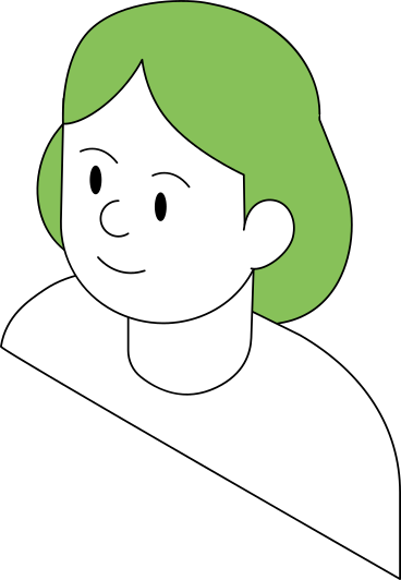 girl with green hair PNG, SVG