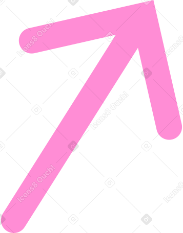 pink up arrow Illustration in PNG, SVG