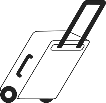 white suitcase PNG, SVG