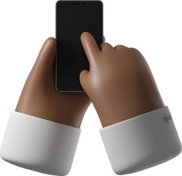 電話を持っている暗褐色の肌の手 PNG、SVG