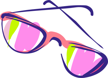 Fashionable sunglasses PNG, SVG