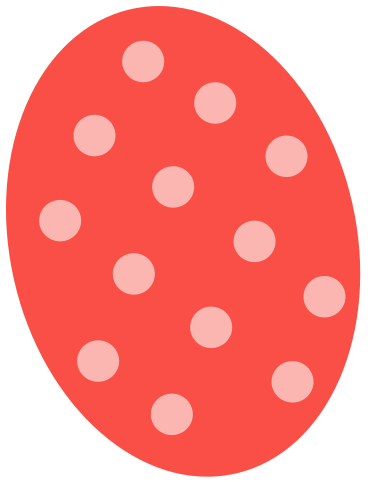 Пасхальное яйцо с круглым узором в PNG, SVG