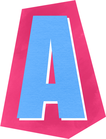 Collage capital letter a PNG, SVG