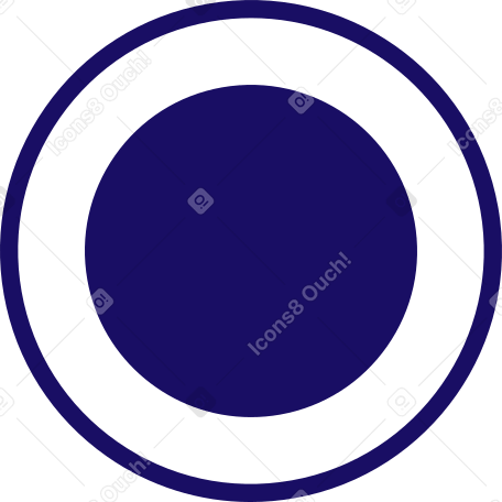 круглая кнопка в PNG, SVG
