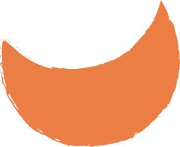 Orange crescent PNG、SVG