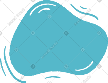 Blue abstract shape PNG, SVG