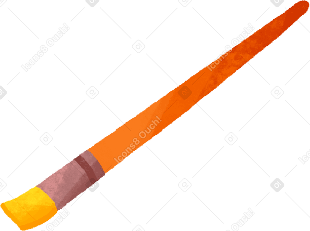 orange brush Illustration in PNG, SVG