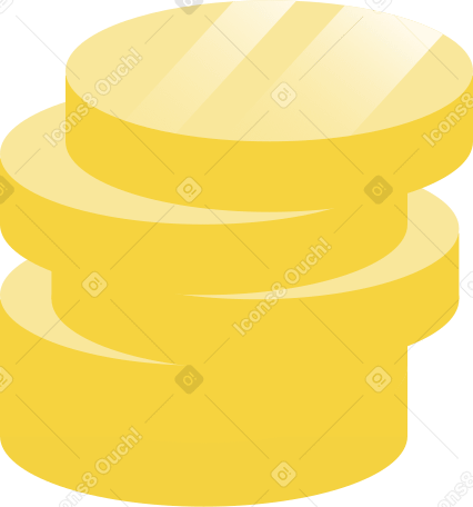 many yellow coin Illustration in PNG, SVG