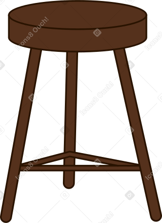 high stool PNG, SVG