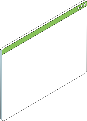 browser window green PNG, SVG