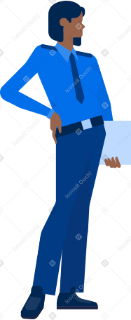 police woman Illustration in PNG, SVG
